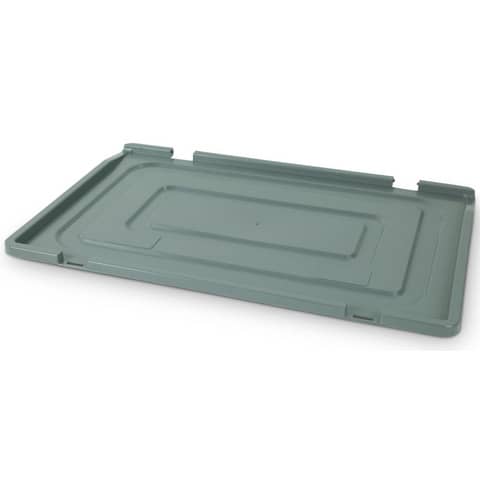 Coperchio per cassa di movimentazione in PPL Viso 60x40 cm grigio E6401/21